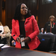 Judge Ketanji Brown Jackson returns from a break during a Senate Judiciary Committee confirmation hearing on her nomination to become an Associate Justice of the US Supreme Court on Capitol Hill in Washington, DC, on March 22, 2022.